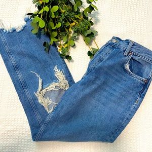 We the Free — distressed mom jean